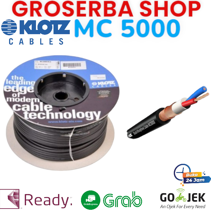 KABEL MIC AUDIO KLOTZ MC5000 ORIGINAL GERMANY 1 ROLL 100M - KABEL KLOTZ MC 5000