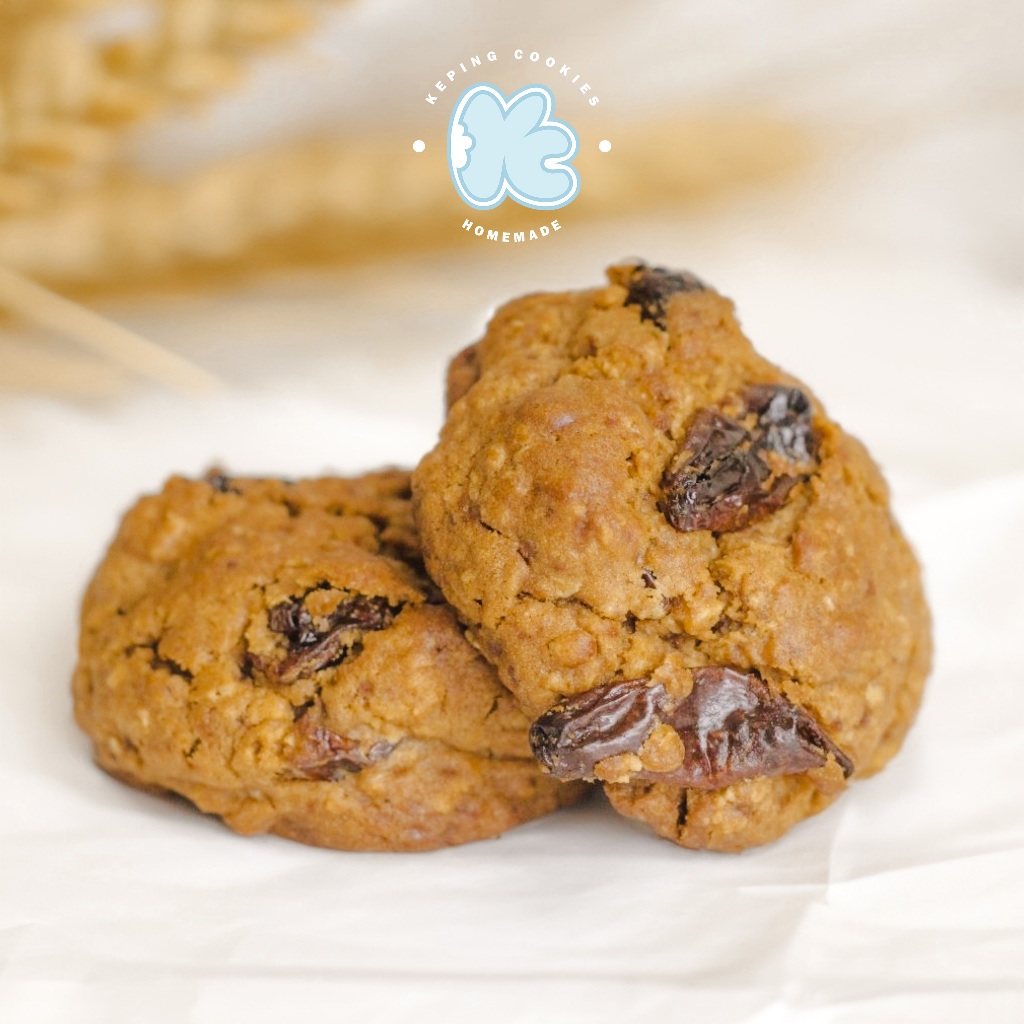 

Raisin Oat Soft Cookies - (min. 4 pcs, bisa mix) - [by Keping Cookies]