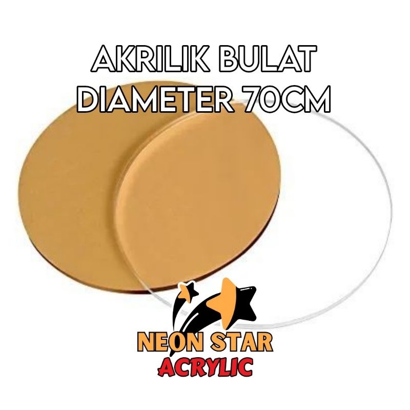 Akrilik Bulat Diameter 70cm / Akrilik Lingkaran / Akrilik Lembaran