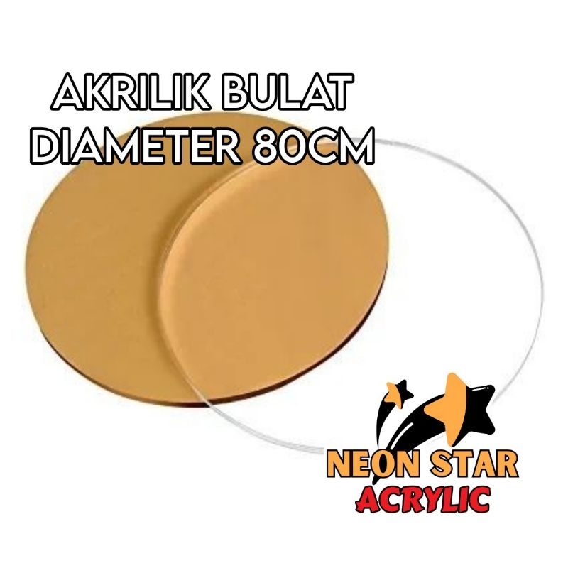 

Akrilik Bulat 80cm / Akrilik Lingkaran / Akrilik Lembaran