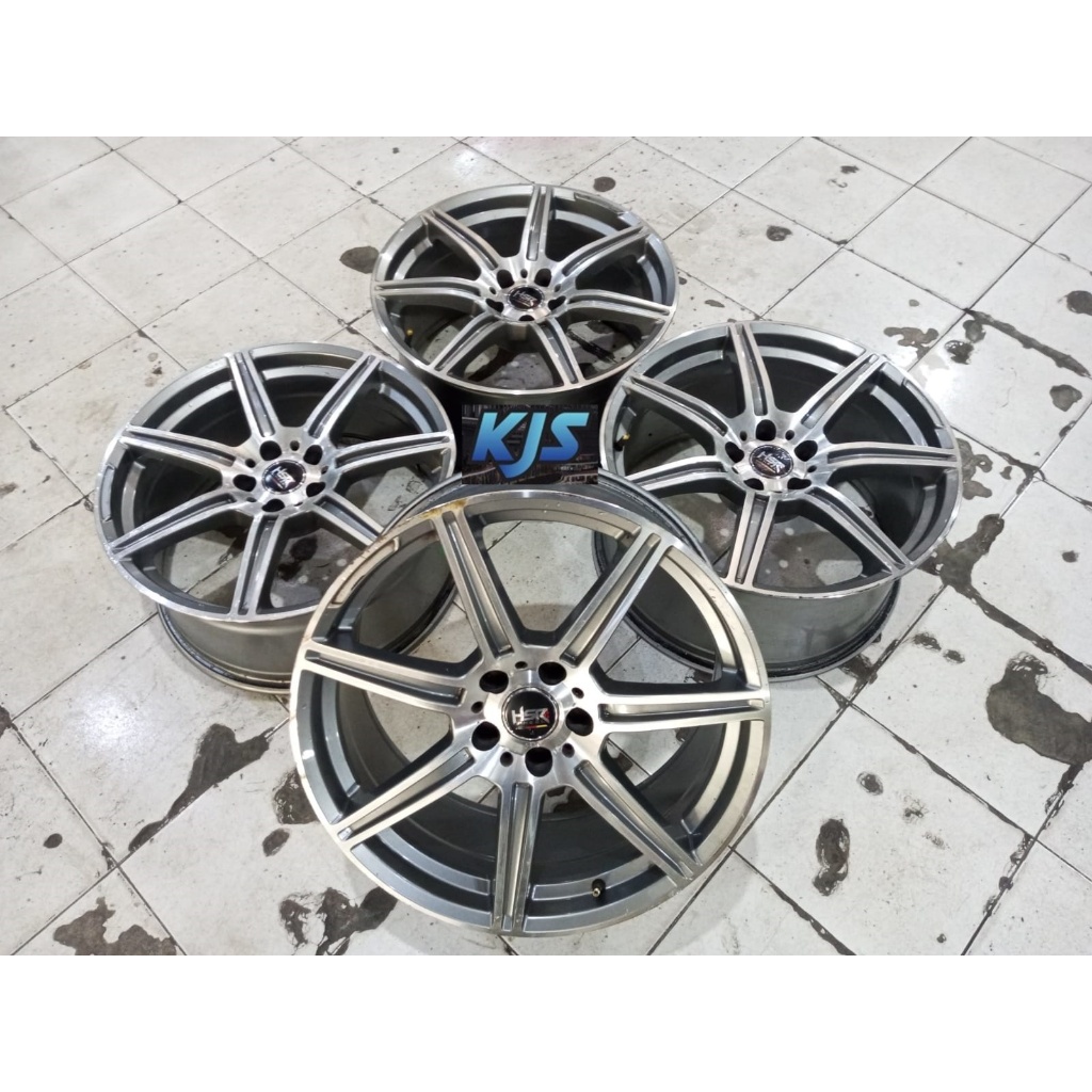 Velg Racing Bekas Ring 19 HSR Rostock Pcd 5x112 R19 Buat Mercy Rush Terios Innova Camry Accord Pelek