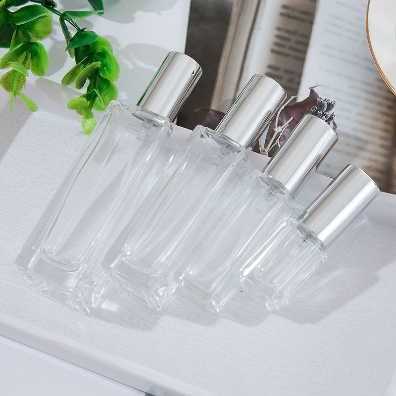 Botol Spray kaca kotak tebal 30ml