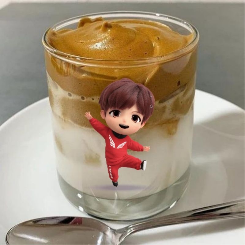 Gelas Aesthetic custom BTS Theme Glass -  Beer Glass Can - Gelas Tema custom  BTS