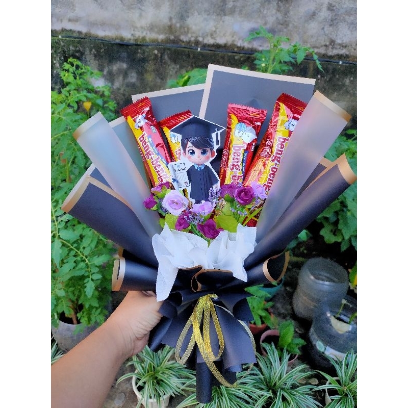 

buket Snack murah buket wisuda buket bunga artificial buket kelulusan bisa custom