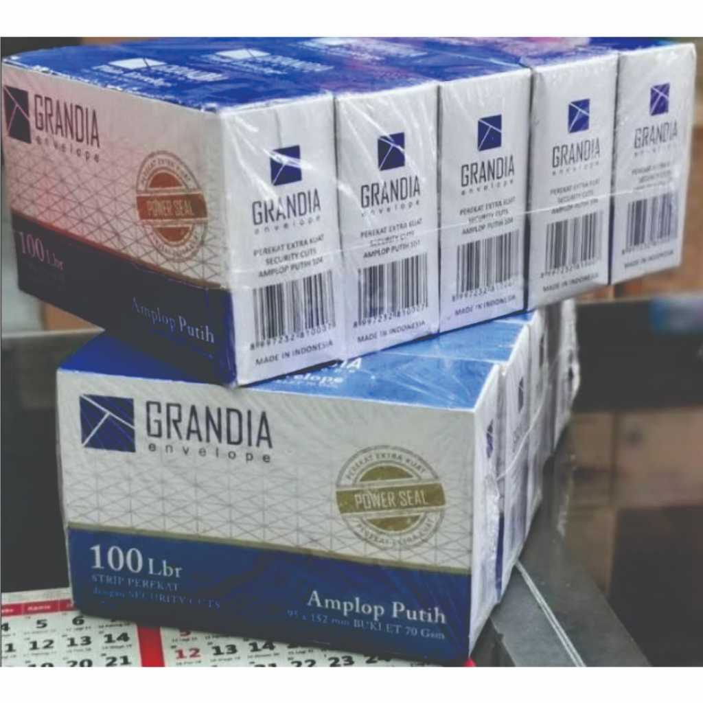 

5 Pak Amplop Grandia 104 Polos Putih isi 500 lembar Putih / Amplop Kondangan / amplop grosir