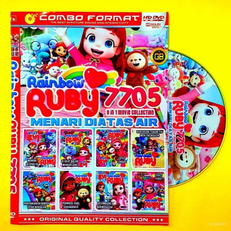 VARIASI KASET film kartun buat anak perempuan RAINBOW RUBY -KADO ANAK PEREMPUAN-FILM RUBY RAINBOW