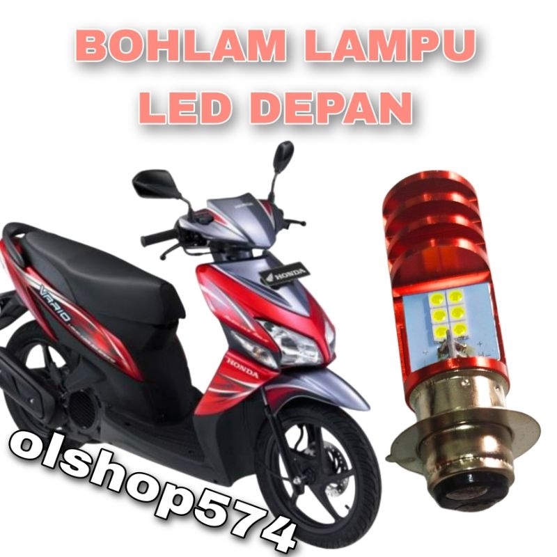 Lampu Led Depan Motor Vario 110 Karbu FI Beat Karbu Fi Injection  Cahaya Putih Terang