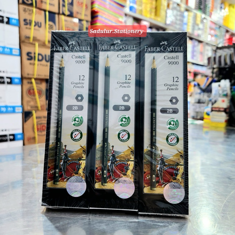 

PENSIL 2B FABER CASTELL ORIGINAL / PENSIL UJIAN FABER CASTELL (1PAK=12PCS)