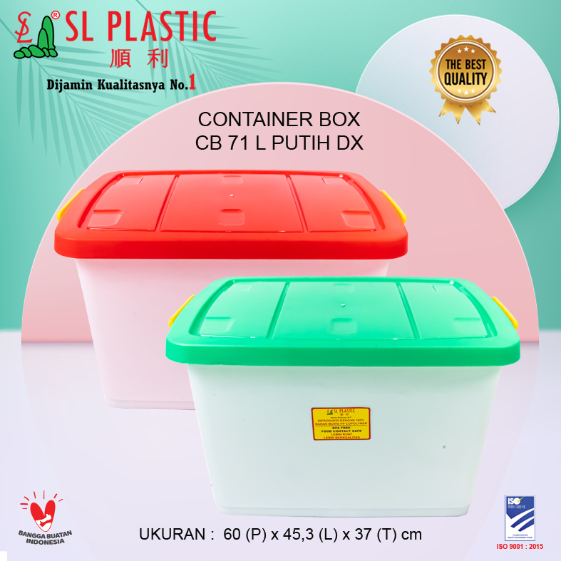 Box Storage / Container Kontainer Box CB- 71 Liter PUTIH SL Plastic