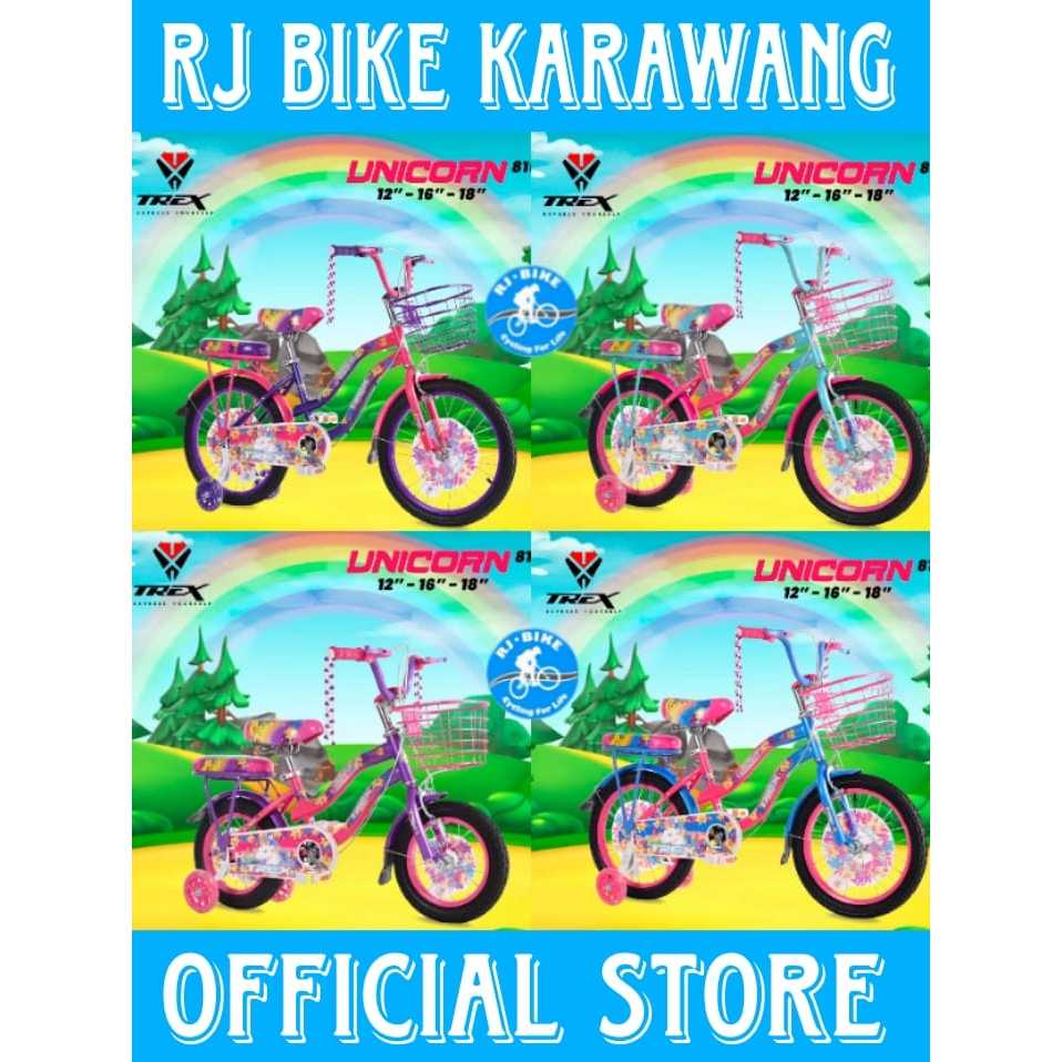 SEPEDA ANAK PEREMPUAN MINI TREX UNICORN