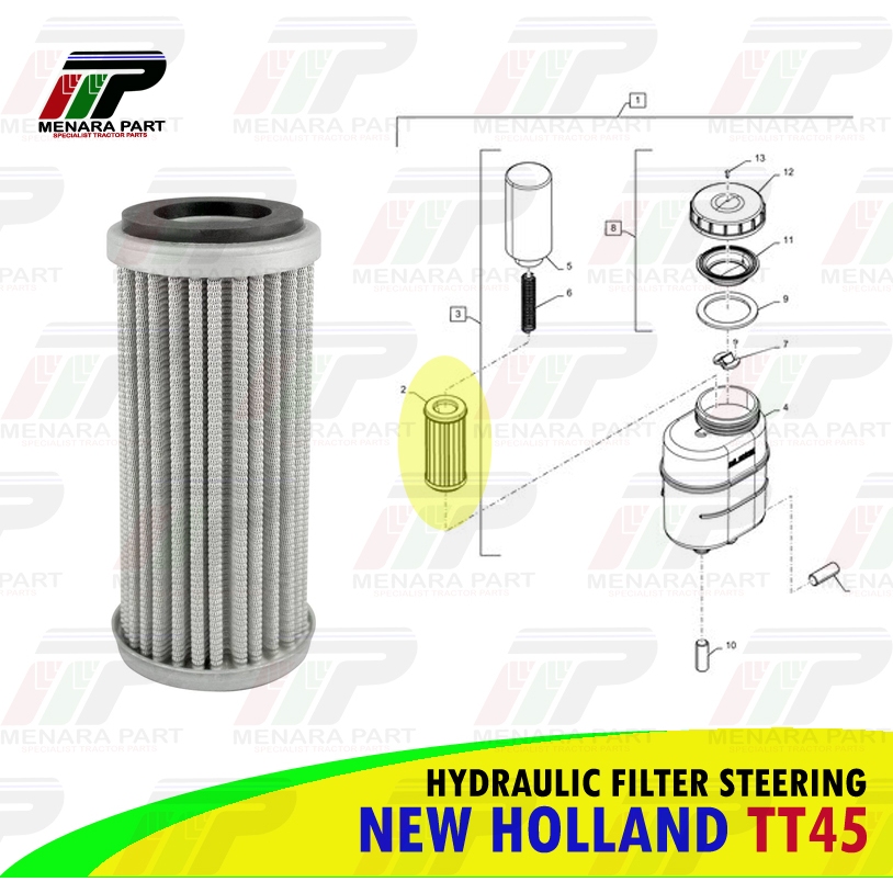 HYDRAULIC FILTER STEERING NEW HOLLAND TT45