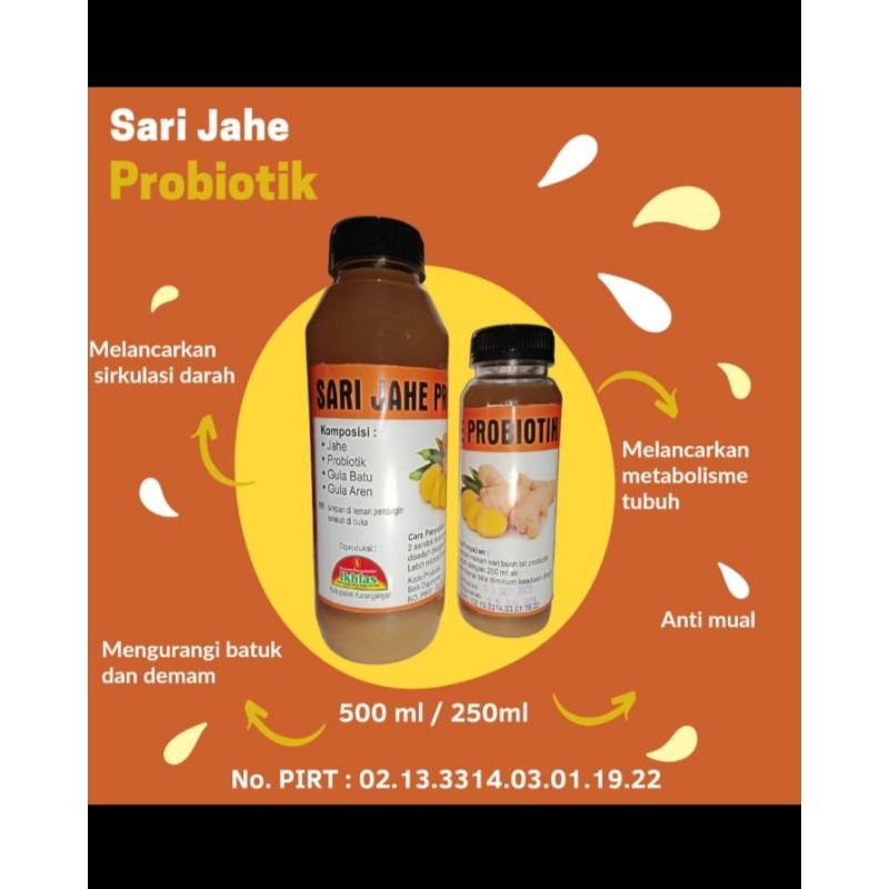 

100% Sari Jahe Probiotik