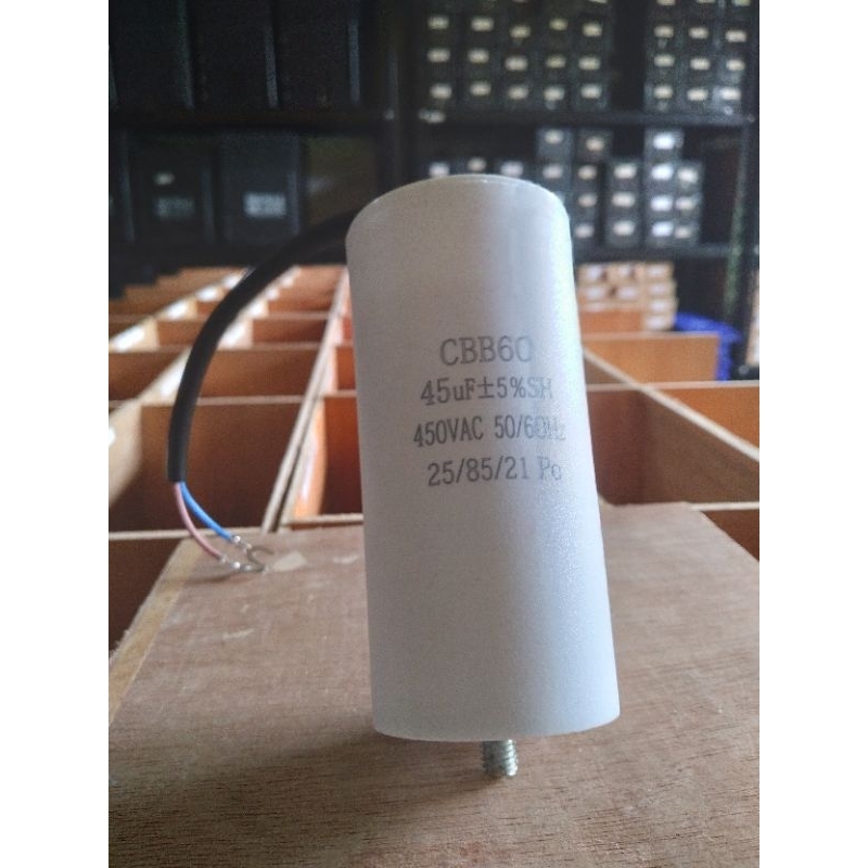 Kapasitor CBB60 45Uf 450VAC BAUT