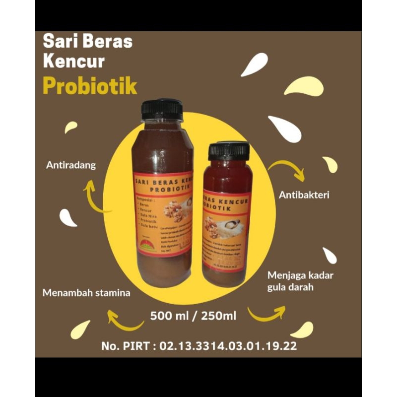 

100% Sari Beras Kencur Probiotik