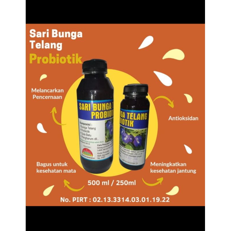 

100% Sari Bunga Telang Probiotik