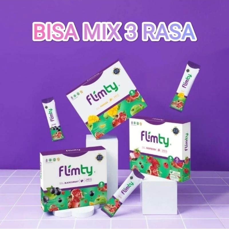 

flimty 1 box isi 16 rasa mango raspbery blackcurrent