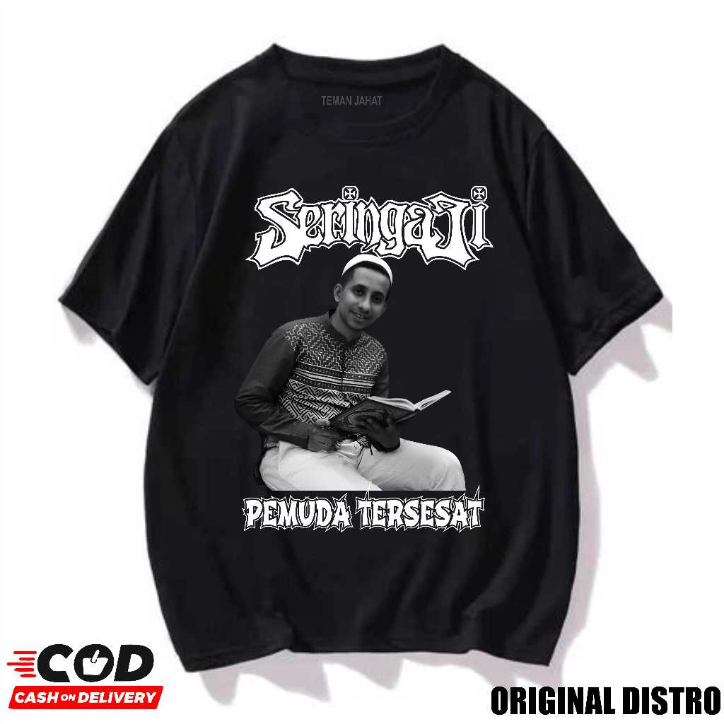 KAOS SERINGAI X SERINGAJI/T-SHIRT HABIB JAFAR/KAOS HABIB ZAIDAN/ CATUN COMBED 24SOFT/DISTRO NEW