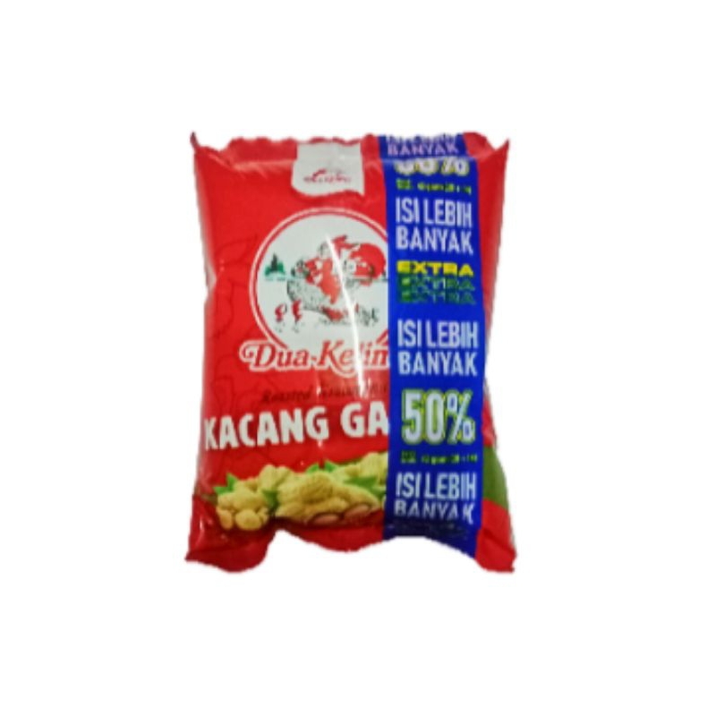 

Dua Kelinci Kacang Kulit Garing 42gr (28gr + 14gr) 2000 Extra 50%