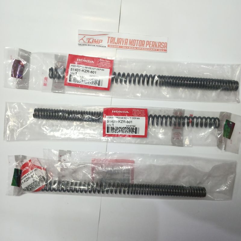 51401-KZR-601 PER SHOCK/ SHOCK BREAKER (SPRING FR FORK) DEPAN AHM 100% ORIGINAL(HARGA PER PCS) - BEA