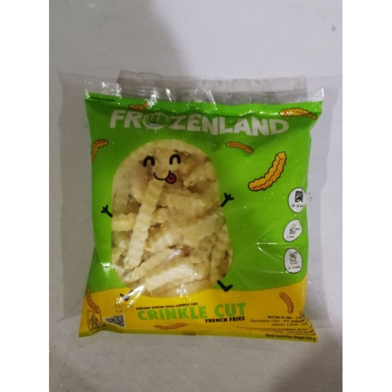 

Frozenland kentang goreng beku(crinkle cut)500gr