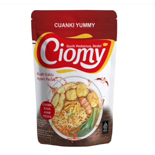 

- Cuanki Spicy Kemasan Pouch Mie Kuning