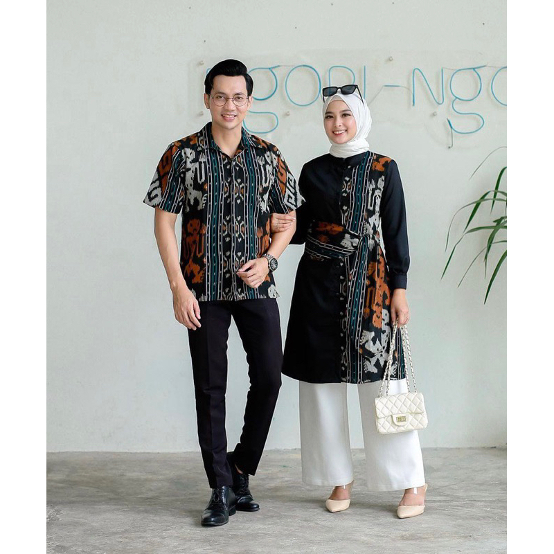 Baju Sarimbit Tenun Baju Couple Tenun Asmat Tunik Tenun Asmat
