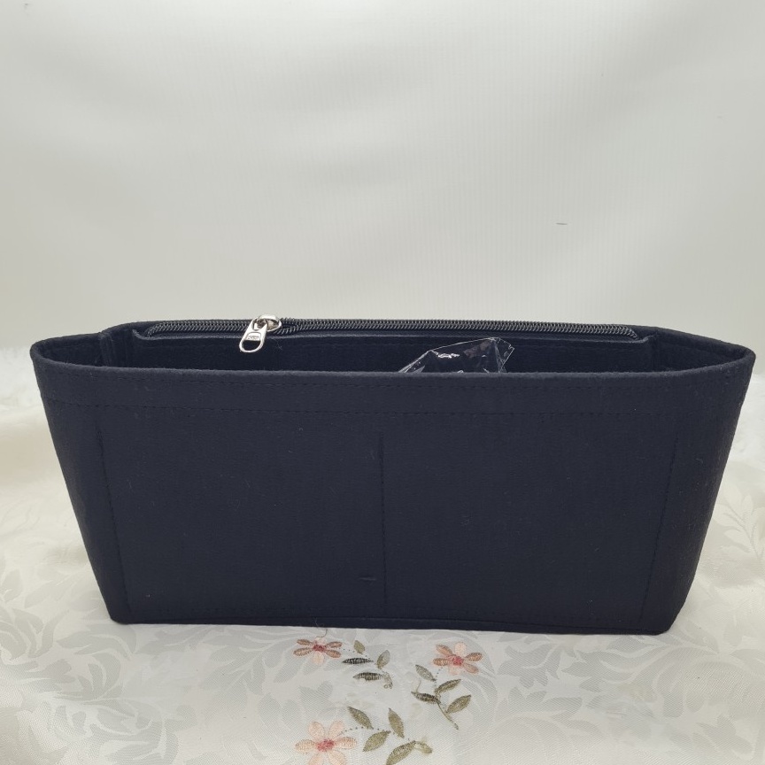 ART C19J Felt Bag organizer side zipper for flap bag  tote bag  universal