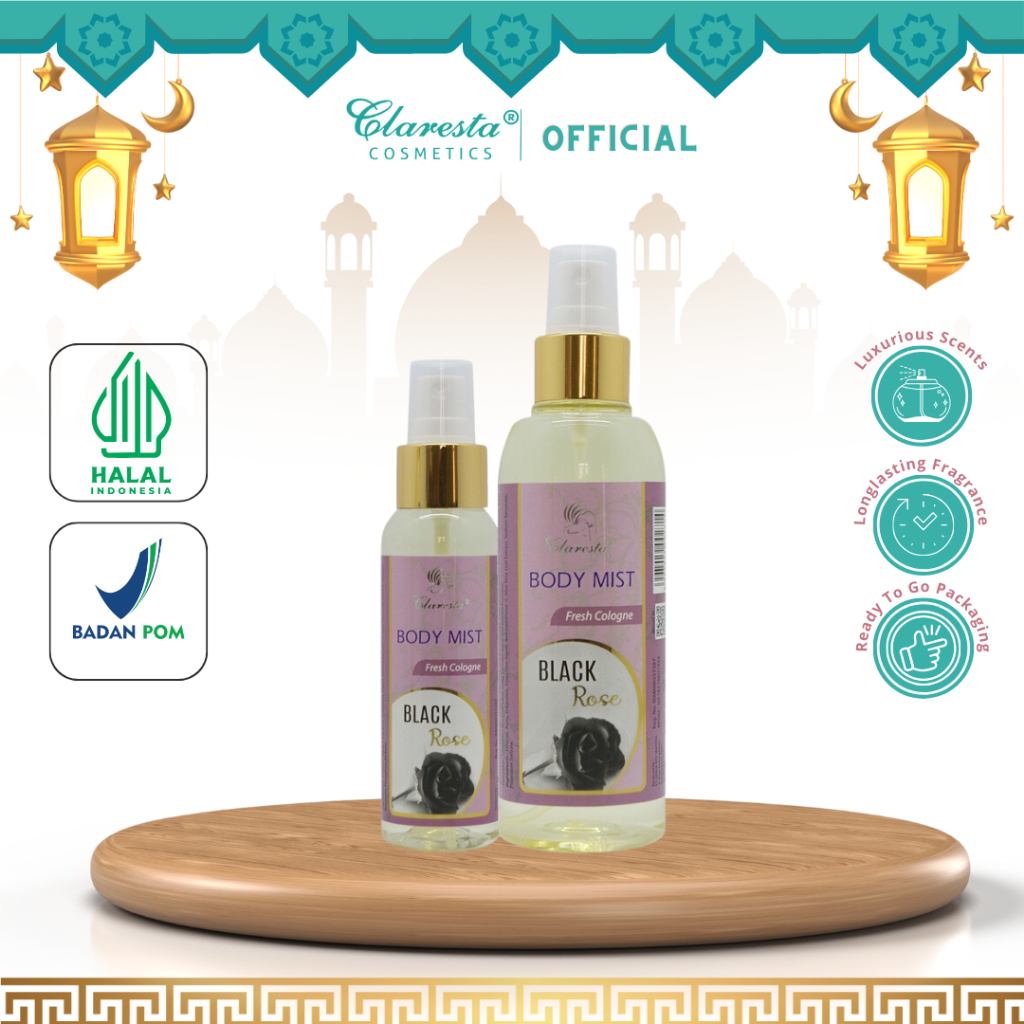 Claresta Body Mist Black Rose