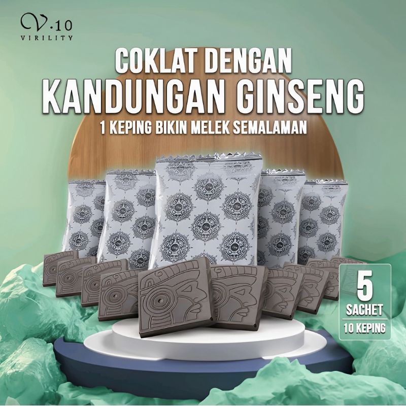 

Coklat Cinta | Coklat Ginseng V10 | isi 5 Sachet