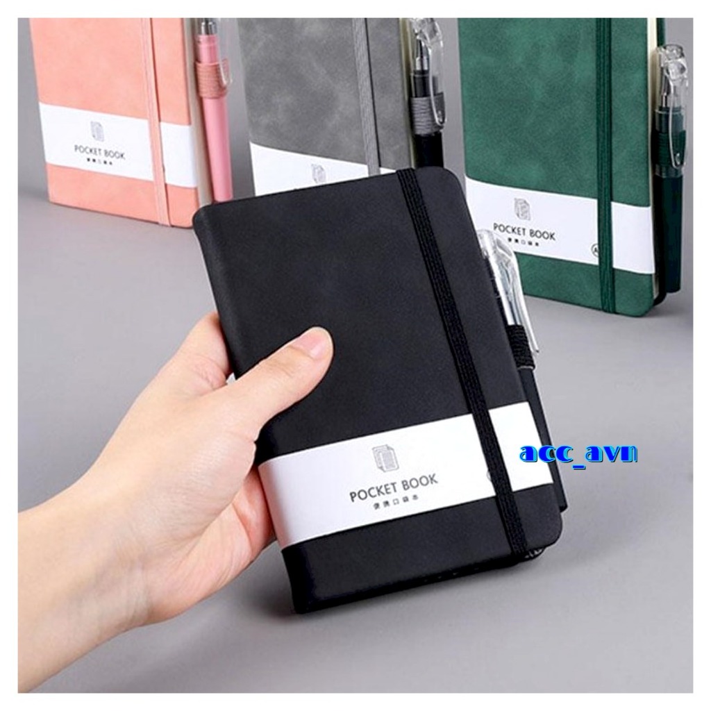 

TaffHOME Toddi Buku Catatan Harian Notebook with Pen Holder A6 Black