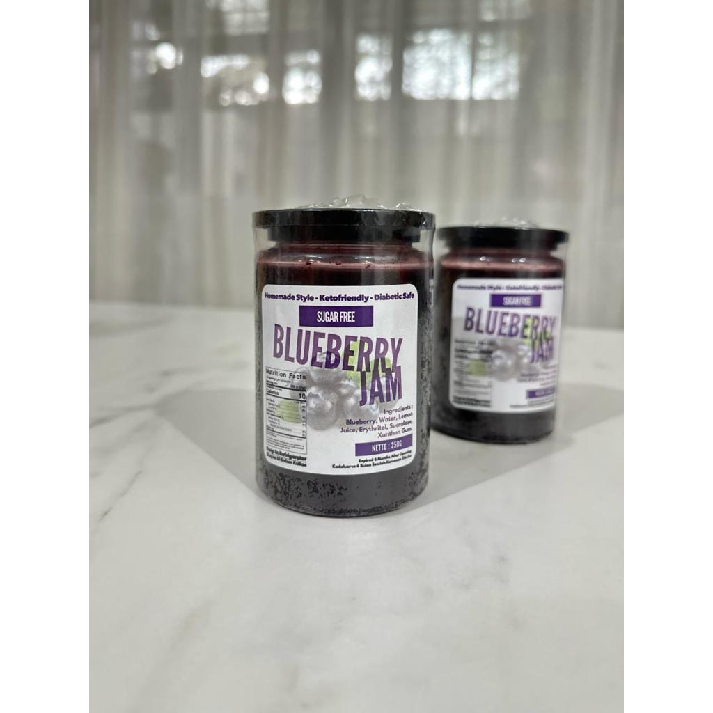 

ALLAIRE BLUEBERRY JAM 250 Gram / LOW CARB / KETO / SELAI BLUEBERRY / SELAI KETO / SELAI ANTI DIABETES