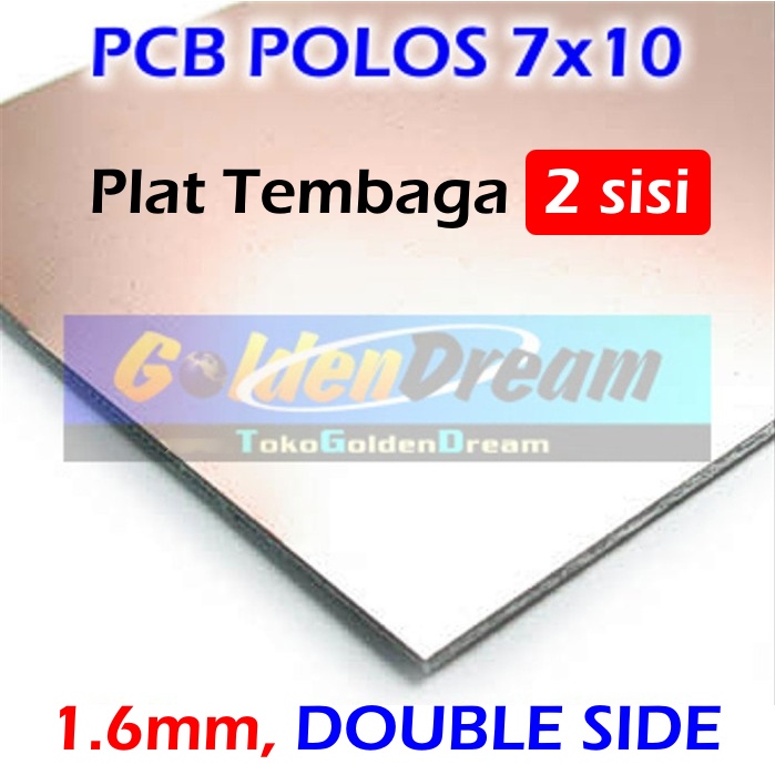 

PCB Fiber FR4 2 sisi 7x10cm DOUBLE Side Papan Polos 7x10 cm Glass Circ