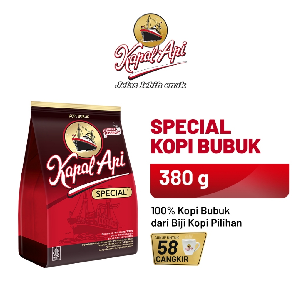 

Kopi Kapal Api Special Merah 350gr (Tersedia Harga Grosir)