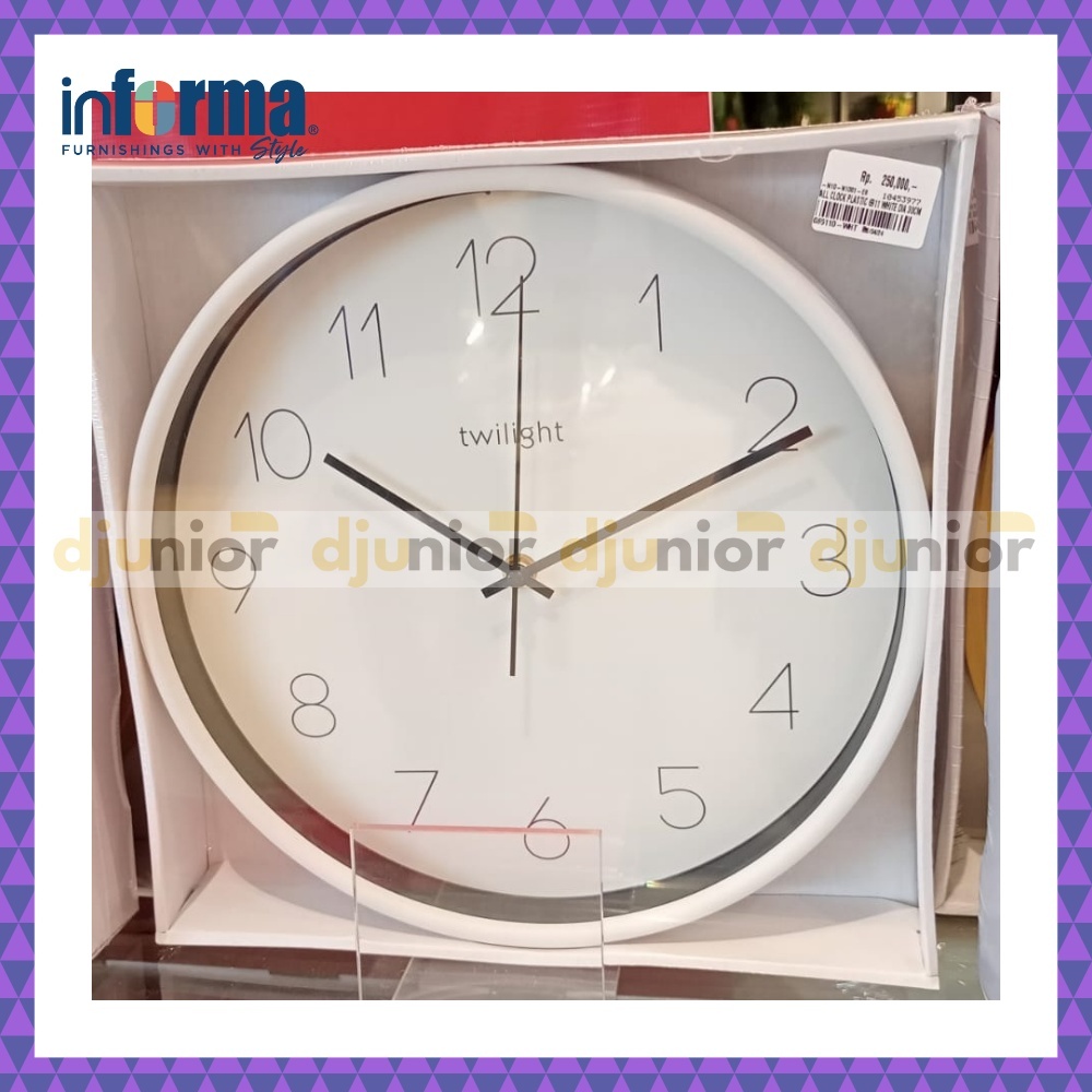 INFORMA - TWILIGHT JAM DINDING / WALL CLOCK