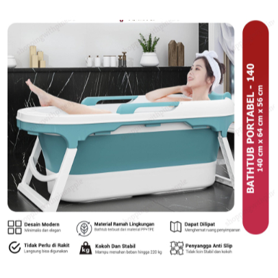 SWP - Bathtub Dewasa / Bathub Dewasa Portable / Bathub Adult / Bak Mandi Lipat / Bathtub Portable