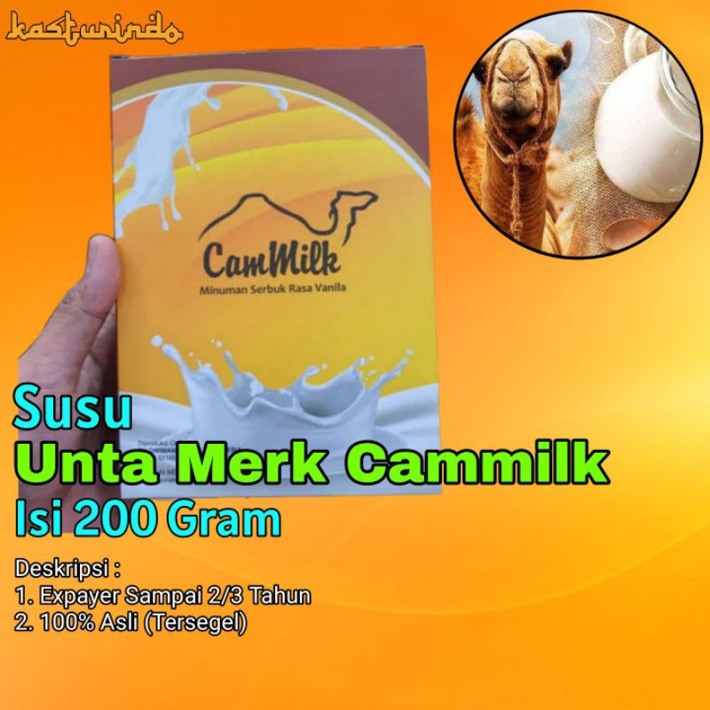 

Susu Onta Unta Bubuk Merk Cammilk isi 200 Gram