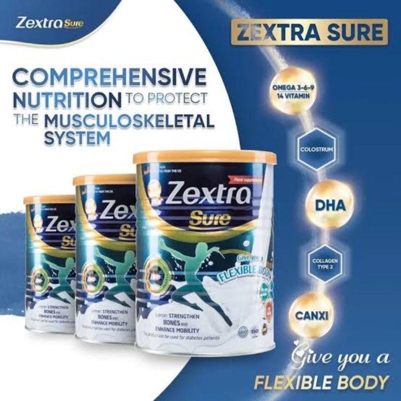 1 saset Zextra sure gold susu asli original. palsu GARANSI uang kembali 100%