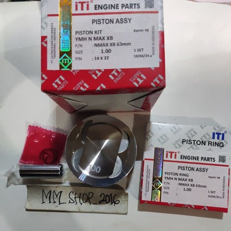 PISTON KIT NMAX XB BOREUP OVERSIZE 62 62,5 63 PIN14 ITI