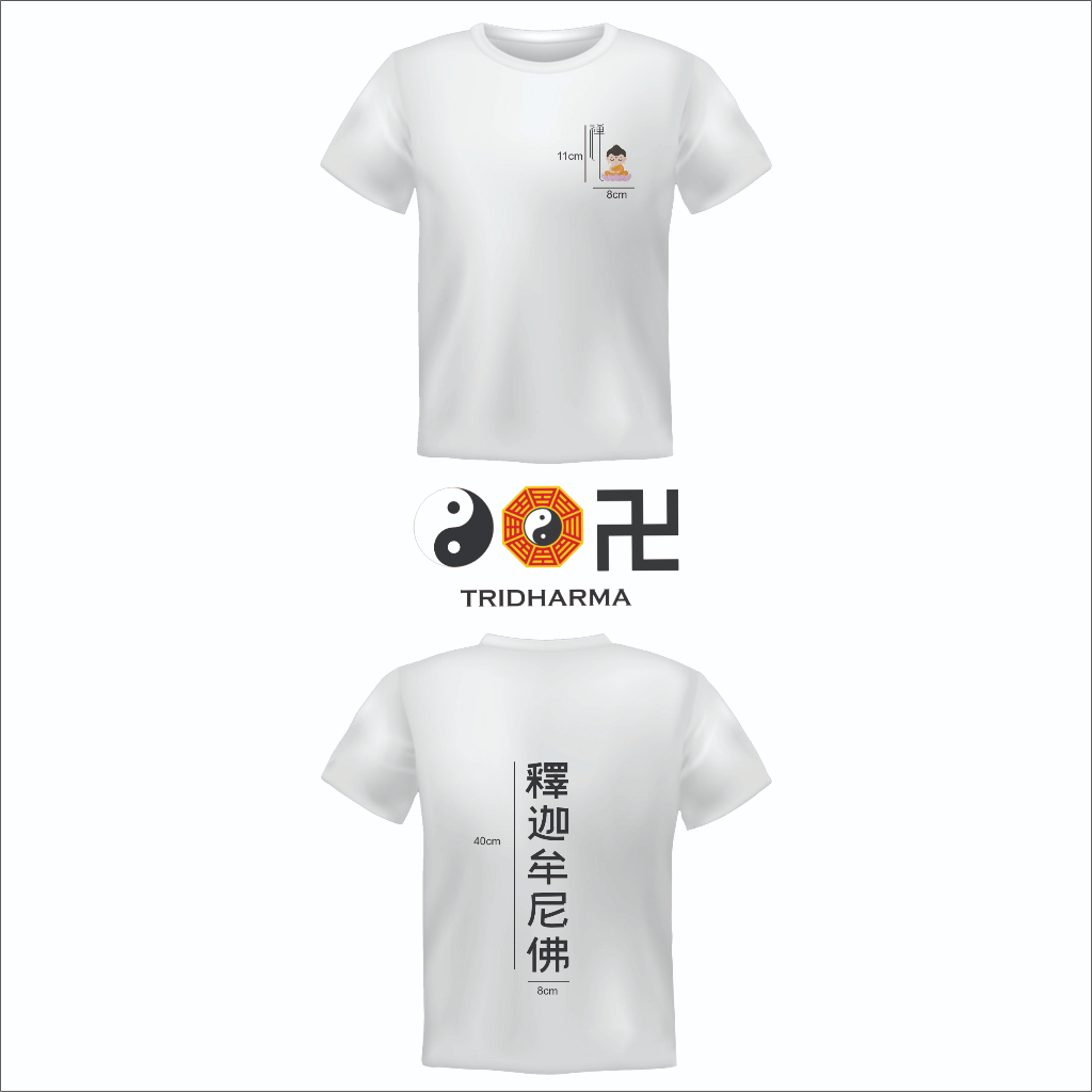 Baju kaos sablon gambar buddha