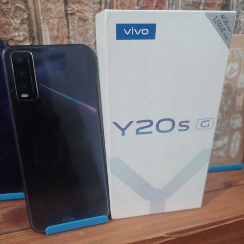 Vivo Y20S G Ram 4/128 GB fulset second semua fungsi normal hanya lcd retak