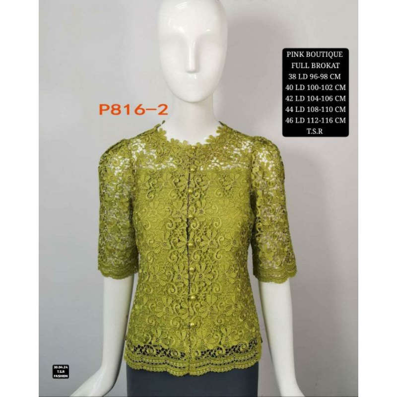Atasan Blouse Wanita Modis Pink Butik Import Bangkok