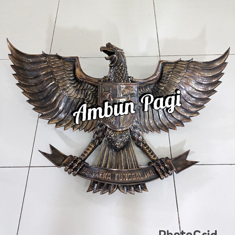 

best seller pajangan Garuda patung Garuda Kuningan perunggu model lubang buaya uk. 90cm ready stock