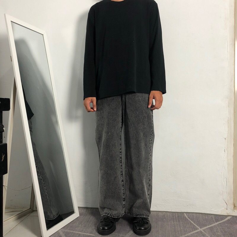 WEGO GREY HIGHWAIST JEANS