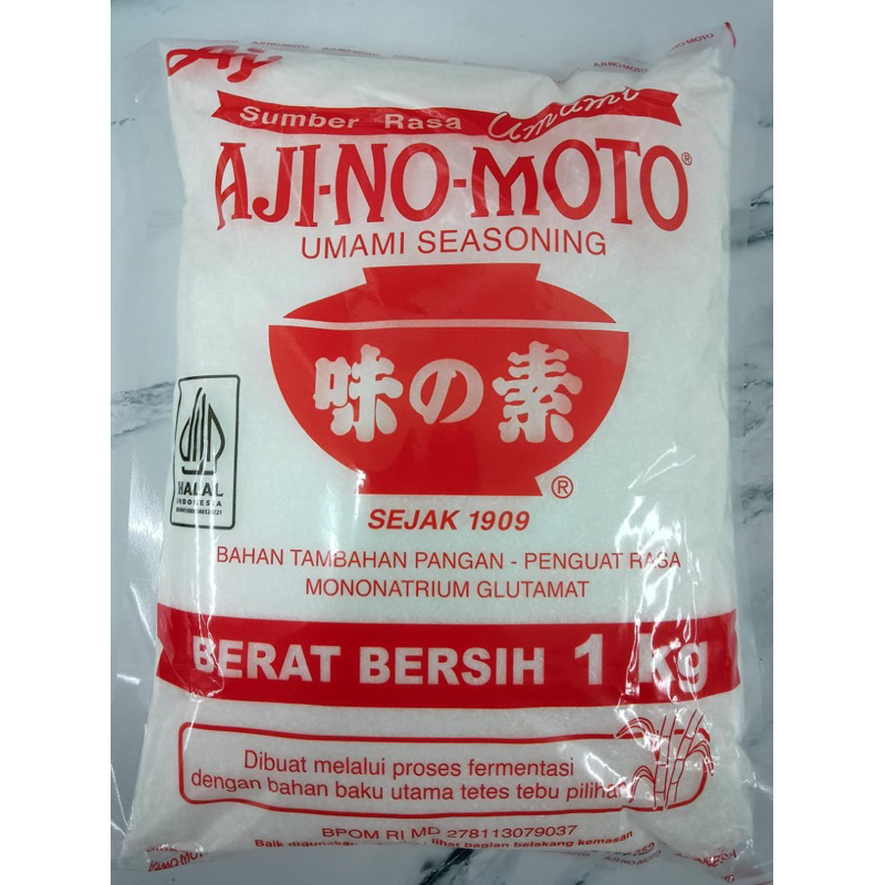 

AJI-NO-MOTO Ajinomoto Micin Bahan Tambahan Pangan Penguat Penyedap Rasa 1kg