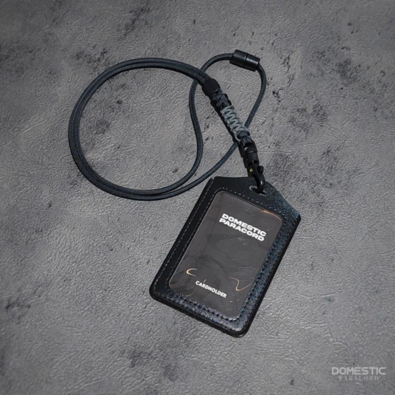 

Lanyard id card holder tali gantungan name tag kulit universal paracord premium kalung id hp usb ksmera