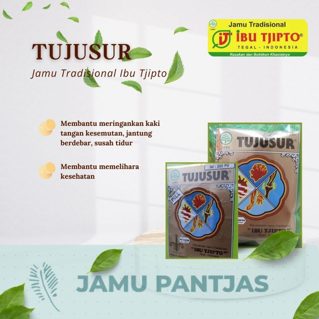 

JAMU TUJUSUR ~ IBU TJIPTO SERBUK (10 SACHET)