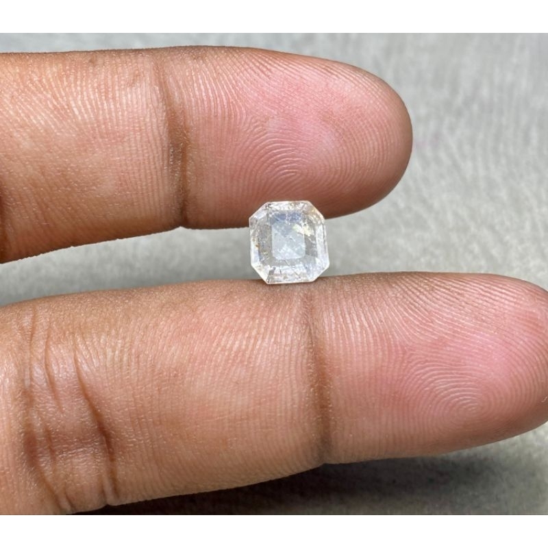 White Topaz Batu Colourless Topaz Natural White Topaz Dim 8x7.5x4.5