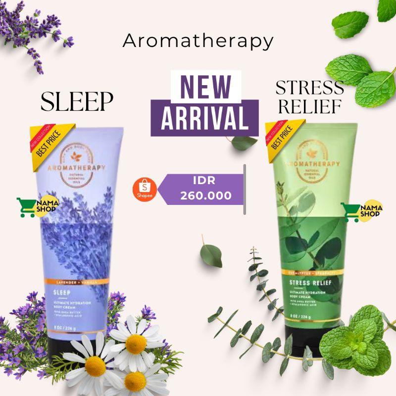 BBW Aromatherapy Body Cream Bath And Body Works 226g Sleep & Stress Relief