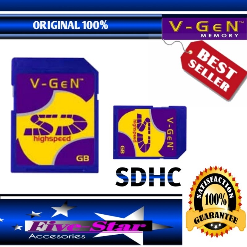 HARGA PROMO MEMORI SD CARD SDHC ORIGINAL VGEN 2GB