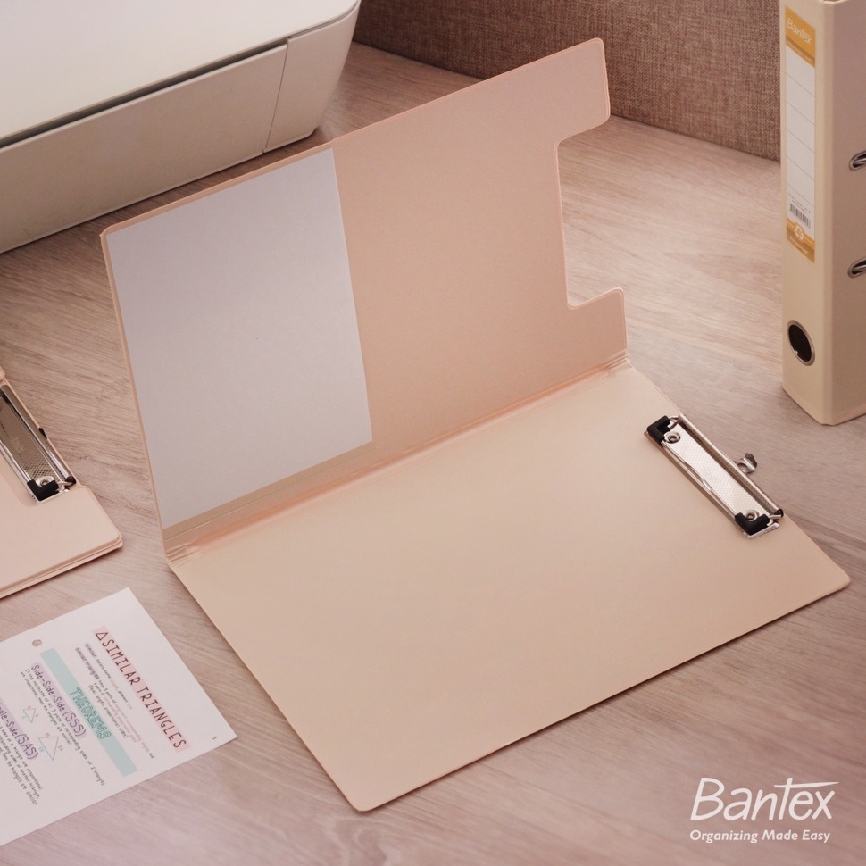 

Bantex Clipboard with Cover Clipfolder Papan Jalan Papan Ujian A4 F4 Folio Peach ART X3F9